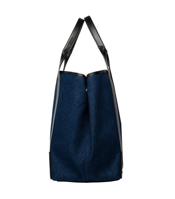SS16新色大人可愛いバレンシアガ スーパーコピー BALENCIAGA NAVY CABAS☆大人気デニム*ネイビーカバ M