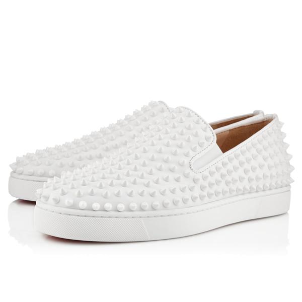クリスチャン ルブタンスーパーコピー Christian Louboutin 人気の白レザーx白スパイク 6071905