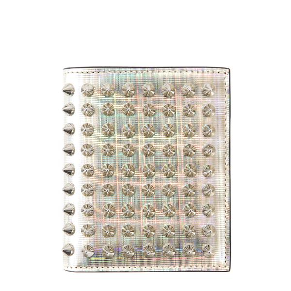 CHRISTIAN LOUBOUTIN 16SS カードケース折りたたみ財布 PAROS SPIKES/PLATINE 6050504