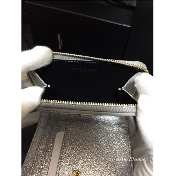 【Saint Laurent】サンローラン グリッター 折りたたみ財布 2色 75052612