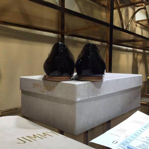 ジミーチュウ スーパーコピー JIMMY CHOO☆ROMY レザーバレリーナ Black 7051705