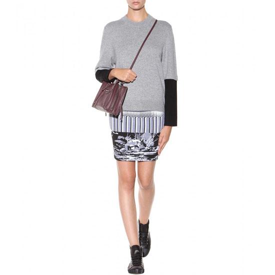 2015秋色新作★BALENCIAGA（バレンシアガスーパーコピー）Mini Papier A4トートバッグ,Rouge Aubergine