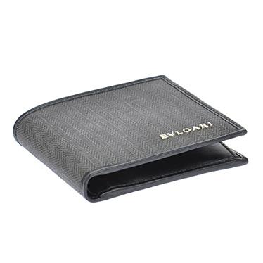 BVLGARIブルガリスーパーコピー N級品 32581 CANVAS/BLK 二つ折り財布 10598120