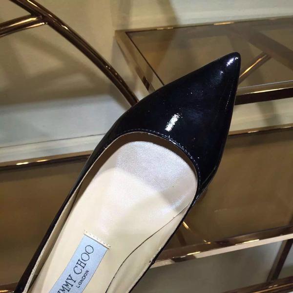 ジミーチュウ スーパーコピー JIMMY CHOO☆ROMY レザーバレリーナ Black 7051705