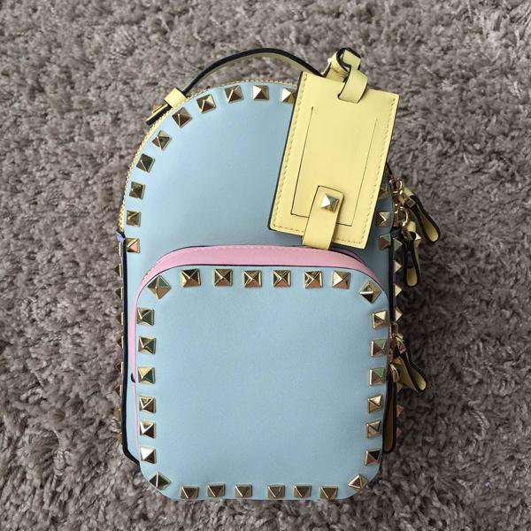 新作 【Valentino ヴァレンティノスーパーコピー】RockstudバックパックS パステル IW2B0859NOA