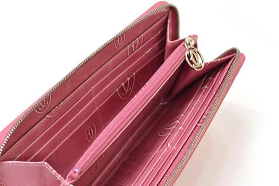 cartier【カルティエ】ピンク★ラウンドファスナー長財布L3001255