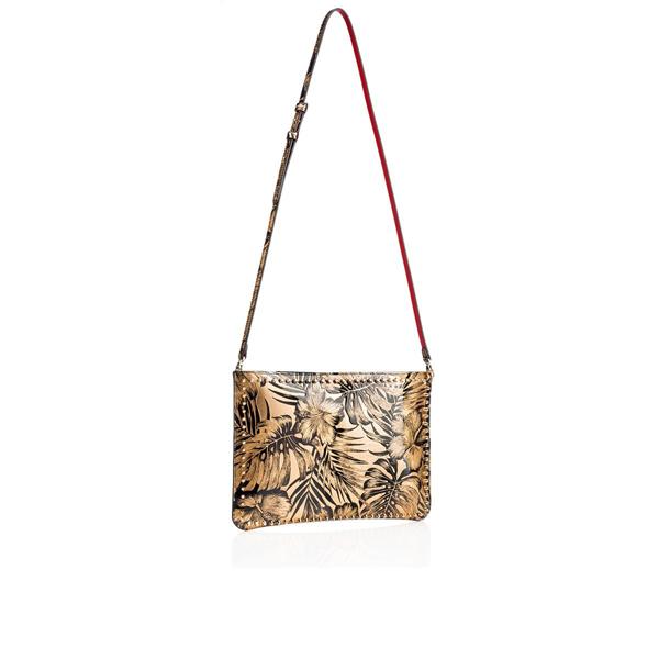 【日本未入荷】ルブタン Loubiposh Clutch ハイビスカススタッズ 3175140M303
