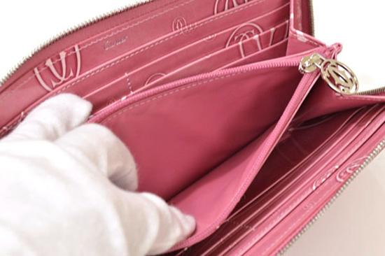 cartier【カルティエ】ピンク★ラウンドファスナー長財布L3001255
