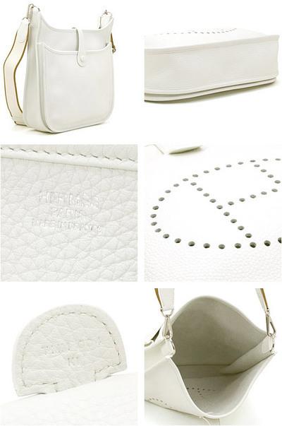 HERMES ショルダーバッグ エヴリン  ブラン アマゾン 063089CK