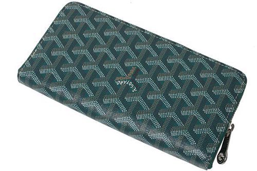 ★GOYARD/ゴヤール★シルバー×ジップ長財布×グリーン★新作★ 7030901