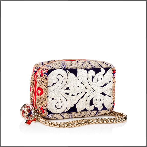 【国内発送】Christian Louboutin ★刺繍リボンPiloutin Clutch 7092504