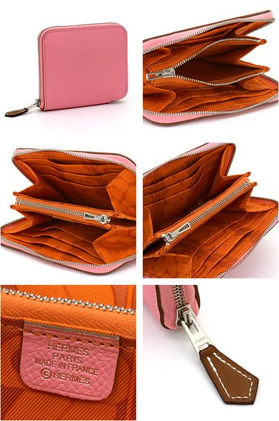 HERMES SILK IN ラウンドファスナー折りたたみ財布 エルメス コピー6051307