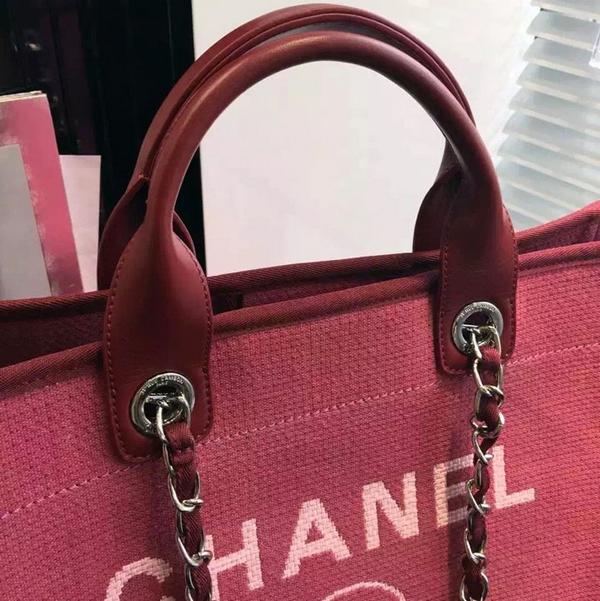 シャネルコピー バッグ BAG ドーヴィルライン ロゴマーク トートバッグ ルージュレッド トワルキャンバス a66941y07492 ブランド