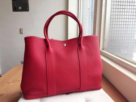 HERMES(エルメス)☆ガーデンパーティー36PM☆ルージュ ピマン 6051117