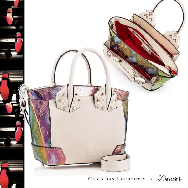 新作 虹色がエレガント ルブタン Eloise Small Two Handle Bag 3175059M863