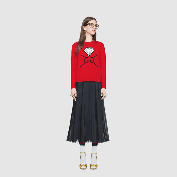 GUCCI グッチスーパーコピー GucciGhost knit top グッチゴースト ニットG3769789