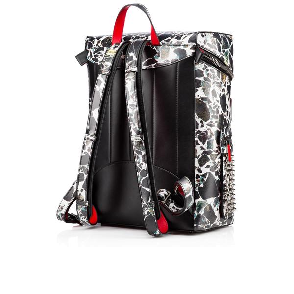 クリスチャンルブタン コピー Apoloubi Backpack/Black-White 7032404