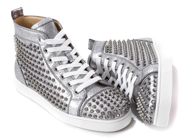クリスチャンルブタン コピー 16SS LOUIS FLAT LAMINATO ANIMAL/SPIKES 11 60153 S014