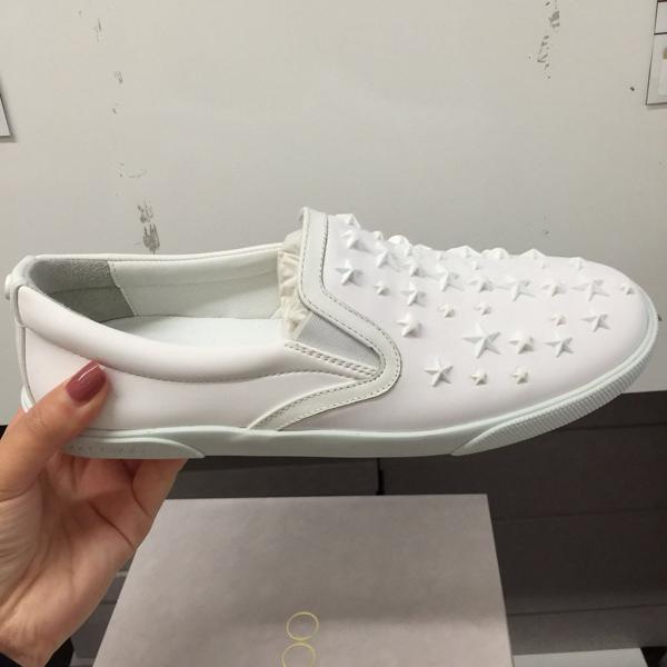 2016-17AW Jimmy Choo(ジミーチュウ スーパーコピー)★ GROVE スリッポンスニーカー 白 7042121