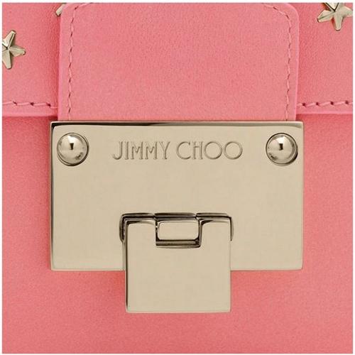 2015春夏【JIMMY CHOO】ジミーチュウ スーパーコピー ミニスタースタッズ付きクロスボディPink