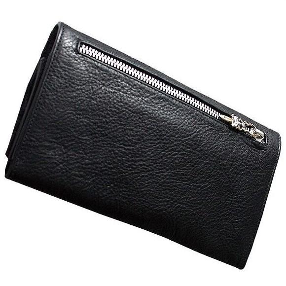 クロムハーツ スーパーコピー クロスボタン ブラックヘビーレザー Chromehearts612021