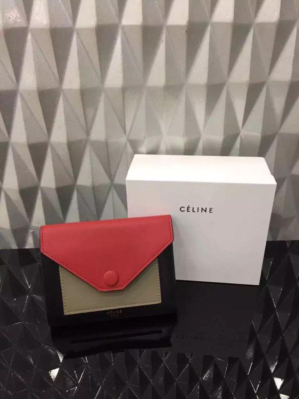 2015/16秋冬新作CELINE セリーヌスーパーコピー 超可愛ポケット付折り小財布