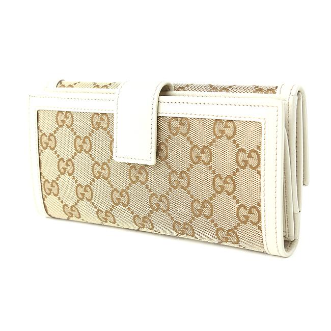 グッチ スーパーコピー GUCCI 282426 FAFXG 9761 GGキャンバス スーキー SUKEY Wホック長財布 ベージュ/アイボリー