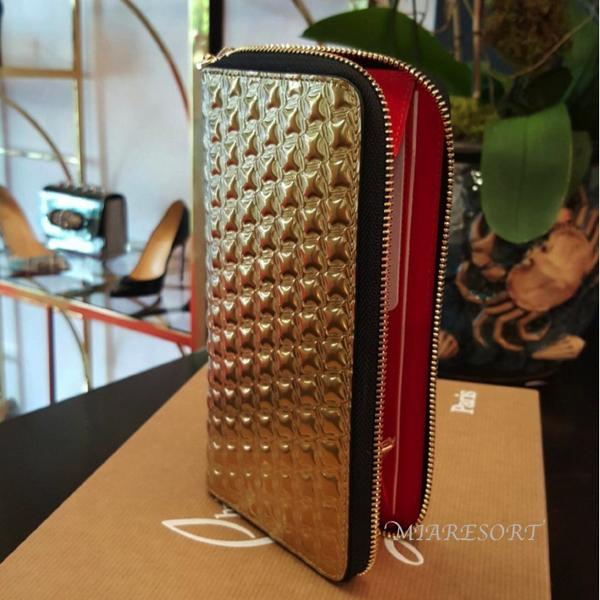 新作 ルブタン 財布 コピー Panettone Zipped 長財布 ☆ゴールデン 3165034GD21