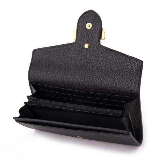 2017新作 GUCCI グッチ スーパーコピー GG Marmont continental wallet Black 7060615