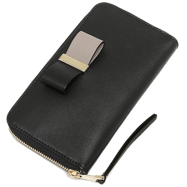 新作 Chloe クロエスーパーコピー Leather Bowラウンドジップ長財布☆7032121