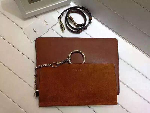 CHLOE ★クロエスーパーコピー Faye leather and suede shoulder bag 7032116
