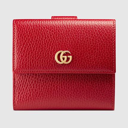 2017SS GUCCI グッチ スーパーコピー プチ マーモント フレンチフラップウォレット ◇456122 CAO0G 6433