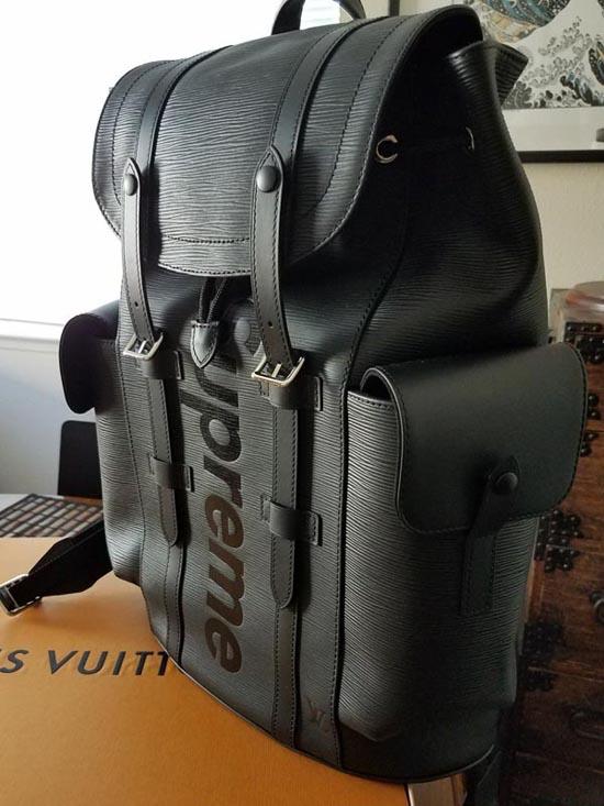 ルイヴィトン スーパーコピー × SUPREME シュプリーム M53413 Epi Christopher Backpack PM エピ クリストファー バックパック リュック バッグ
