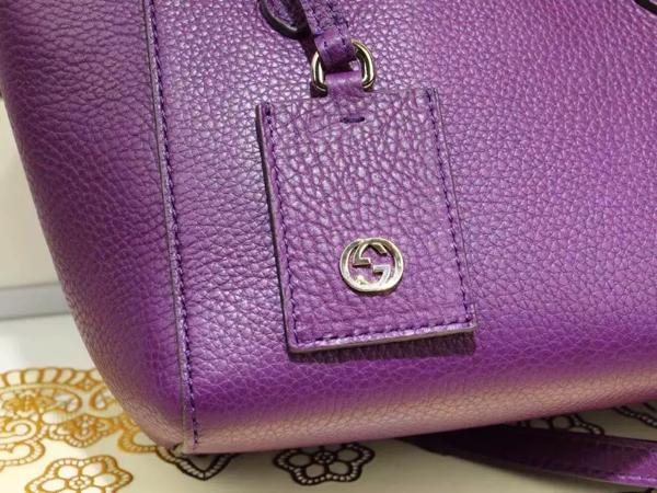 2015新作☆GUCCI☆グッチバッグスーパーコピー  ミニ レザー トップハンドルバッグ フューシャ 368827 CAO0G 5614