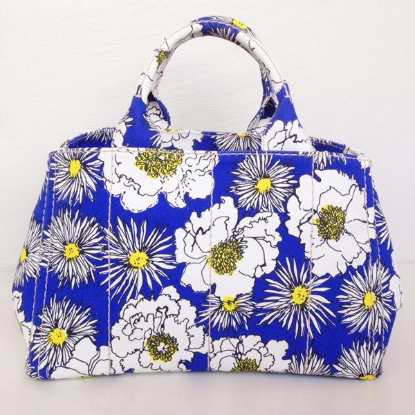 国内即納☆可愛い花柄♪《PRADA》プラダスーパーコピー  CANAPA 2WAY トートバッグ (M) B2642B