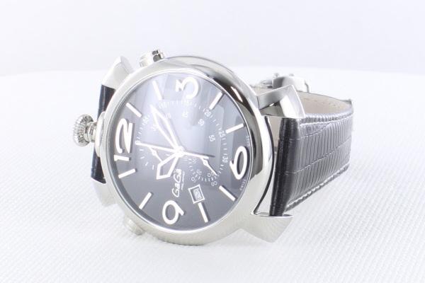 ガガミラノスーパーコピー シンクロノ46MM THIN CHRONO ステンレス 時計 5097.01BK