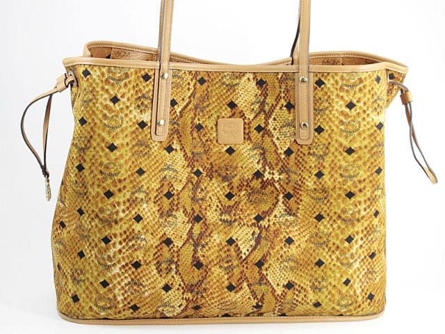 エムシーエム【MCM コピー】ショッパーバッグ MWP3AVI37/CO001 VISETOSリバーシブルショッパー ライトブラウン レザー ユニセックス