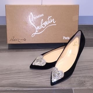 ルブタンスーパーコピー Christian Louboutin 16AW限定 Cristacora Flat Black 6112451 
