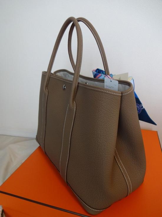 HERMES 人気カラーのガーデンパーティー36★エトゥープ★即発