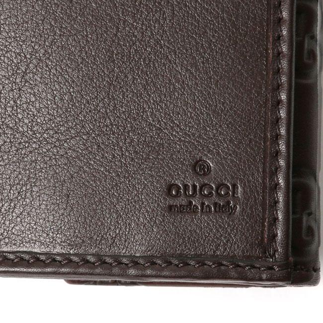 GUCCI グッチ スーパーコピー 112715 A0V1G 2019 シマレザー METAL BAR 長財布 チョコレー