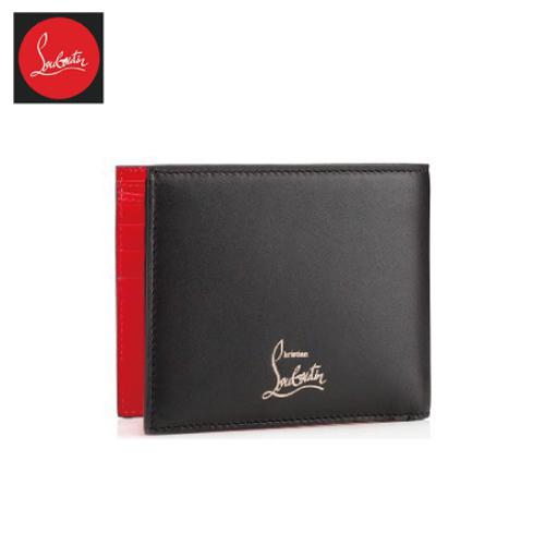 ルブタン コピーChristian Louboutin メンズ二つ折り財布カスペロ☆リザード 15621108