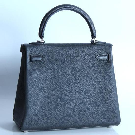 HERMES エルメス コピー ケリーバッグ25cm トゴ プロン2015年製シルバー7011024