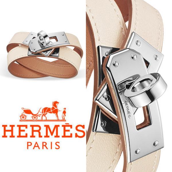 2017春夏最新 HERMES エルメスコピー ブレスレットケリーKellyダブル ホワイト 7020703