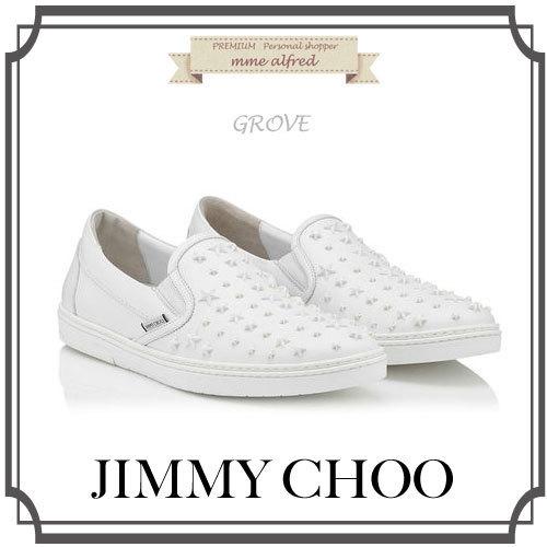 2016-17AW Jimmy Choo(ジミーチュウ スーパーコピー)★ GROVE スリッポンスニーカー 白 7042121