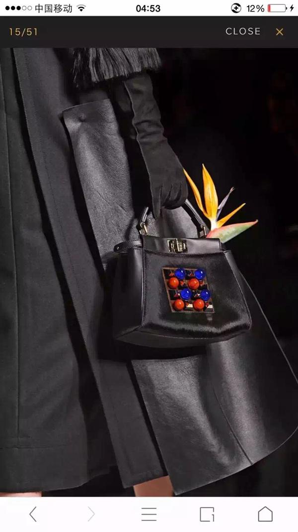 2015-16AW FENDI フェンディコピー FE646 LOOK15 MINI PEEKABOO