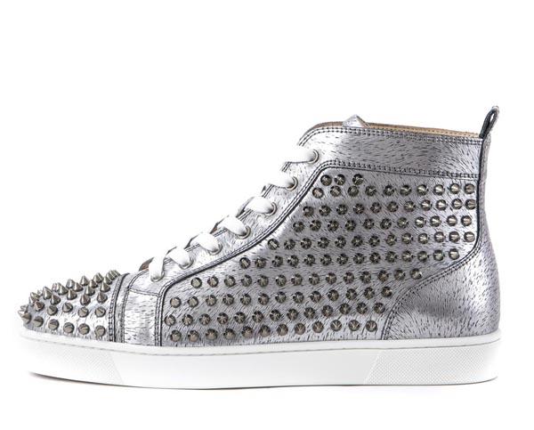 クリスチャンルブタン コピー 16SS LOUIS FLAT LAMINATO ANIMAL/SPIKES 11 60153 S014