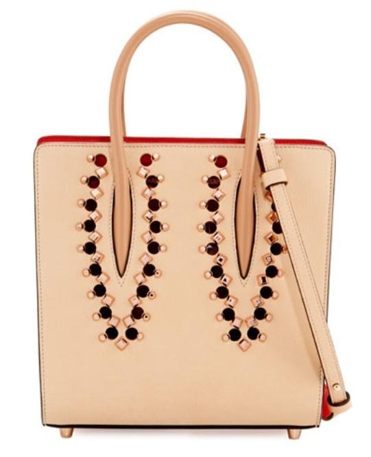 新作 スタッズがオシャレ ルブタン Paloma スモールトートバッグ 7101107