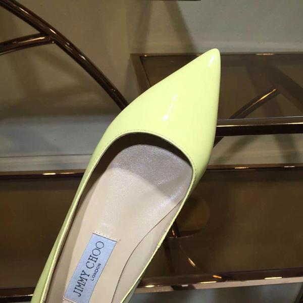 コレクション ジミーチュウ スーパーコピー JIMMY CHOO☆ROMY レザーバレリーナ Yellow 7051706