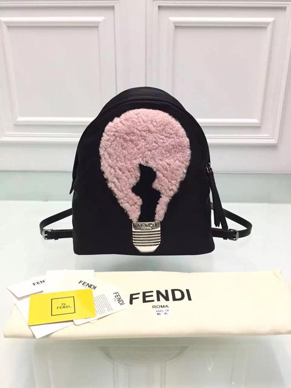 FENDI フェンディコピー【8BZ038_68N_F0786】ZAINO STONDATO NYLON+SHEEP 8BZ038_68N_F0786