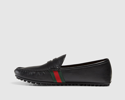【Gucciグッチ コピー】16SS新作★WEBつきレザードライビングシューズ 407411 BTRE0 1060